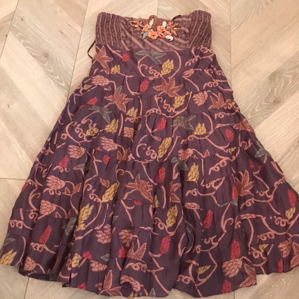 Free People Floral Beach Dress 0 XS